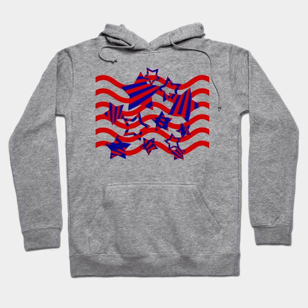 Stars and Stripes Forever Hoodie by MelissaJBarrett